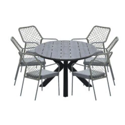 Garden Impressions Ross Tuinset 7-delig Mosgroen-grey Teak Look