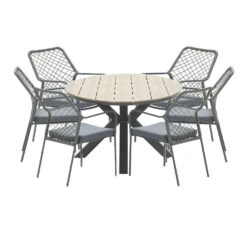 Garden Impressions Ross Tuinset 7-delig Mosgroen-light Teak Look