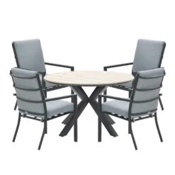 Garden Impressions Senja Tuinset 5-delig Mint Grijs -Tulli Tafel