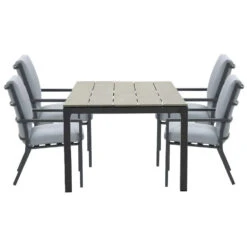 Garden Impressions Senja Tuinset 5-delig Mint Grijs -Palmas Tafel