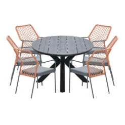 Garden Impressions Ross Tuinset 7-delig Koper-grey Teak Look