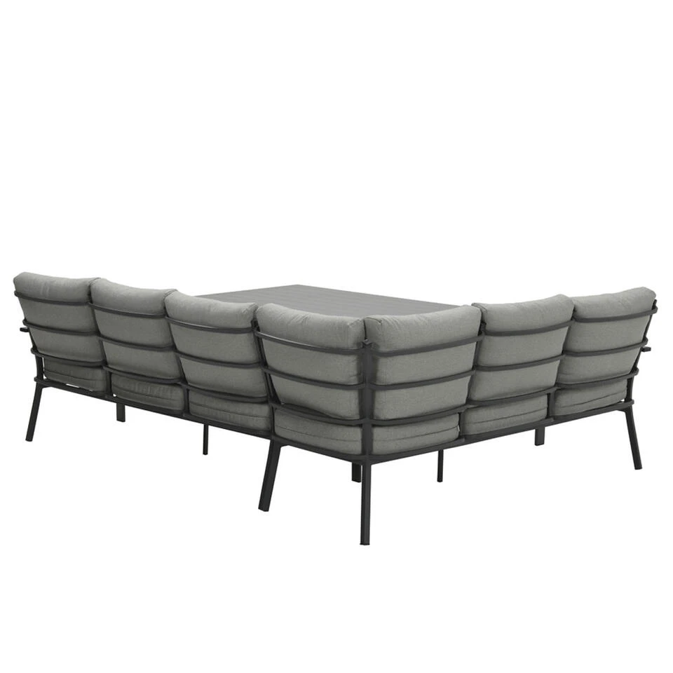 Garden Impressions Senja Lounge Dining Set 3-delig Links - D. Grijs 4 Garden Impressions Senja Lounge Dining Set 3-delig Links - D. Grijs - Afbeelding 4