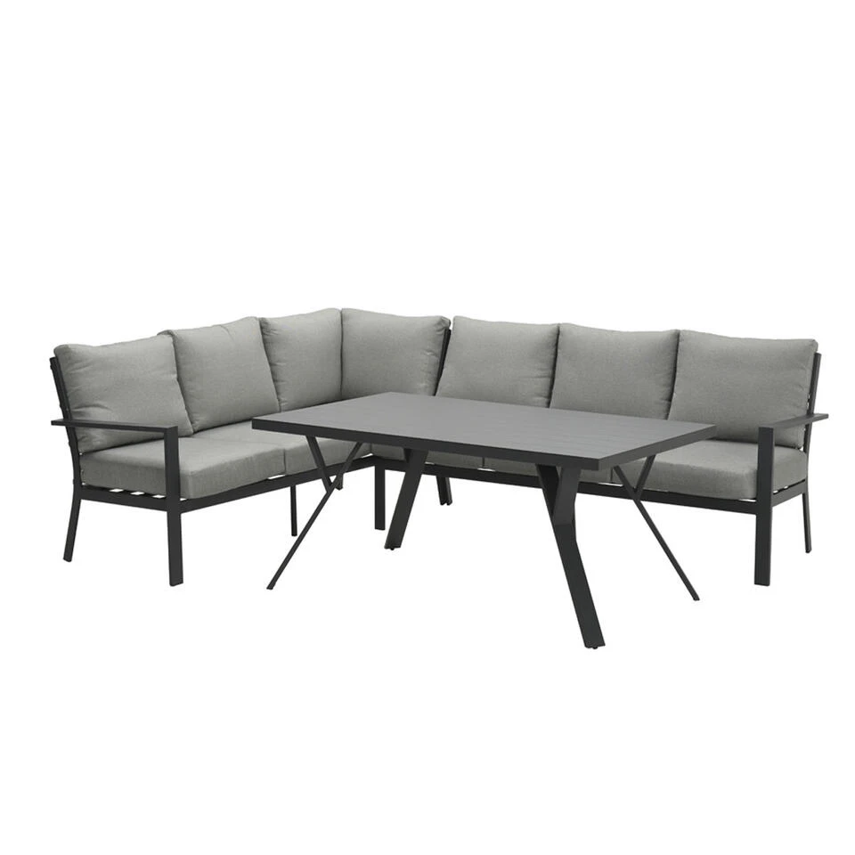 Garden Impressions Senja Lounge Dining Set 3-delig Links - D. Grijs 1 Garden Impressions Senja Lounge Dining Set 3-delig Links - D. Grijs