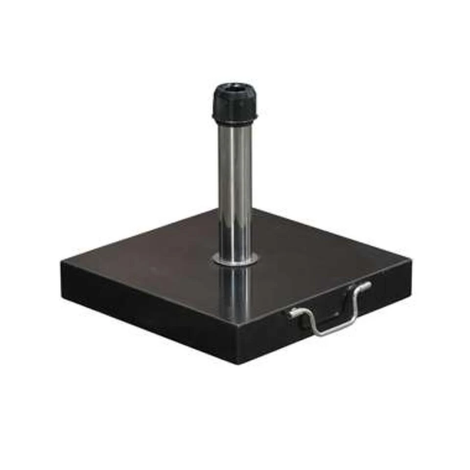 Garden Impressions Cosmo Granieten Parasolvoet 60 Kg - Zwart 1 Garden Impressions Cosmo Granieten Parasolvoet 60 Kg - Zwart