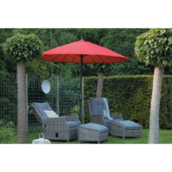 Garden Impressions Parasol Manilla 250 Cm - Donker Grijs -Garden Impressions 1904677707 0103