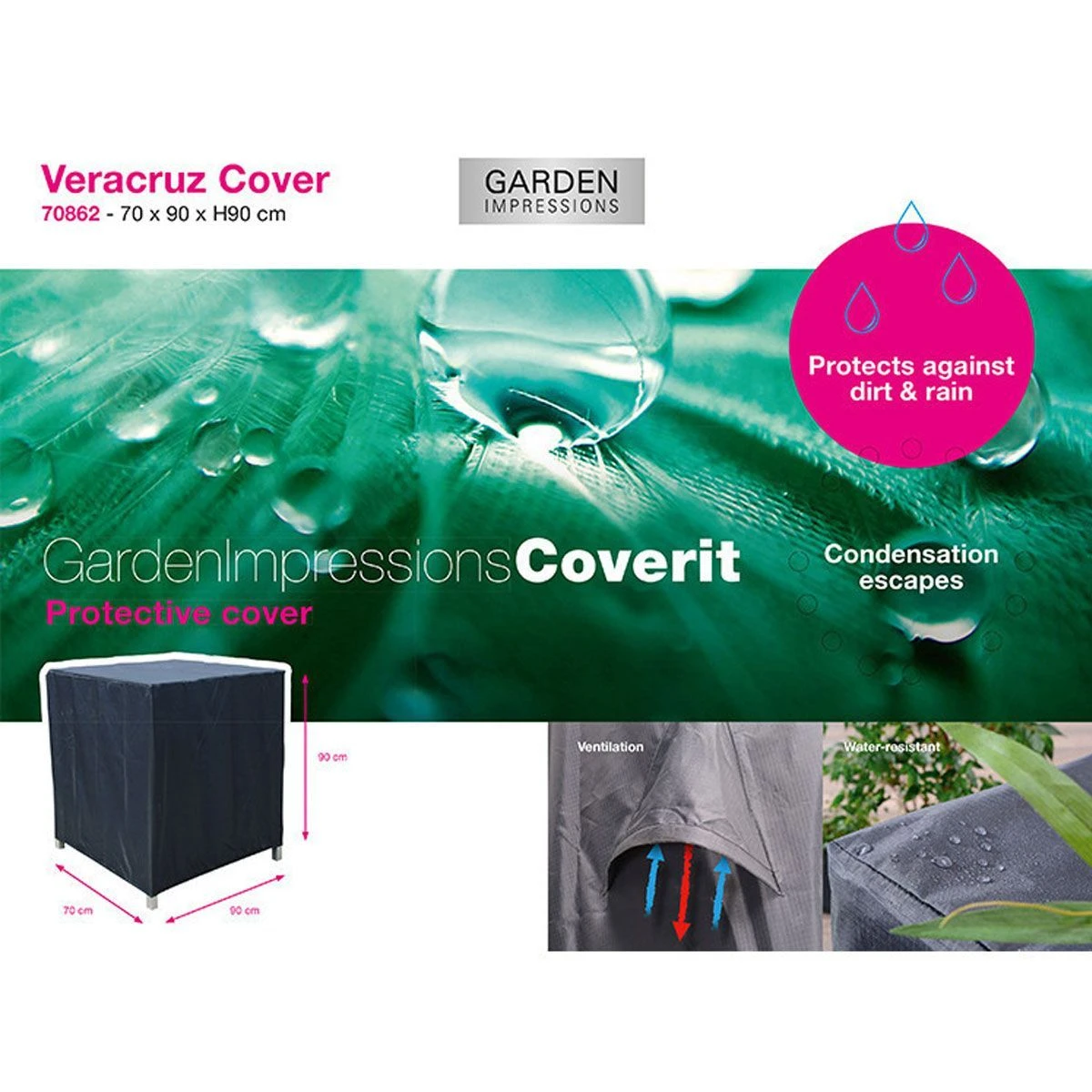 Garden Impressions Santa Rosa Beschermhoes 5 Garden Impressions Santa Rosa Beschermhoes - Afbeelding 5