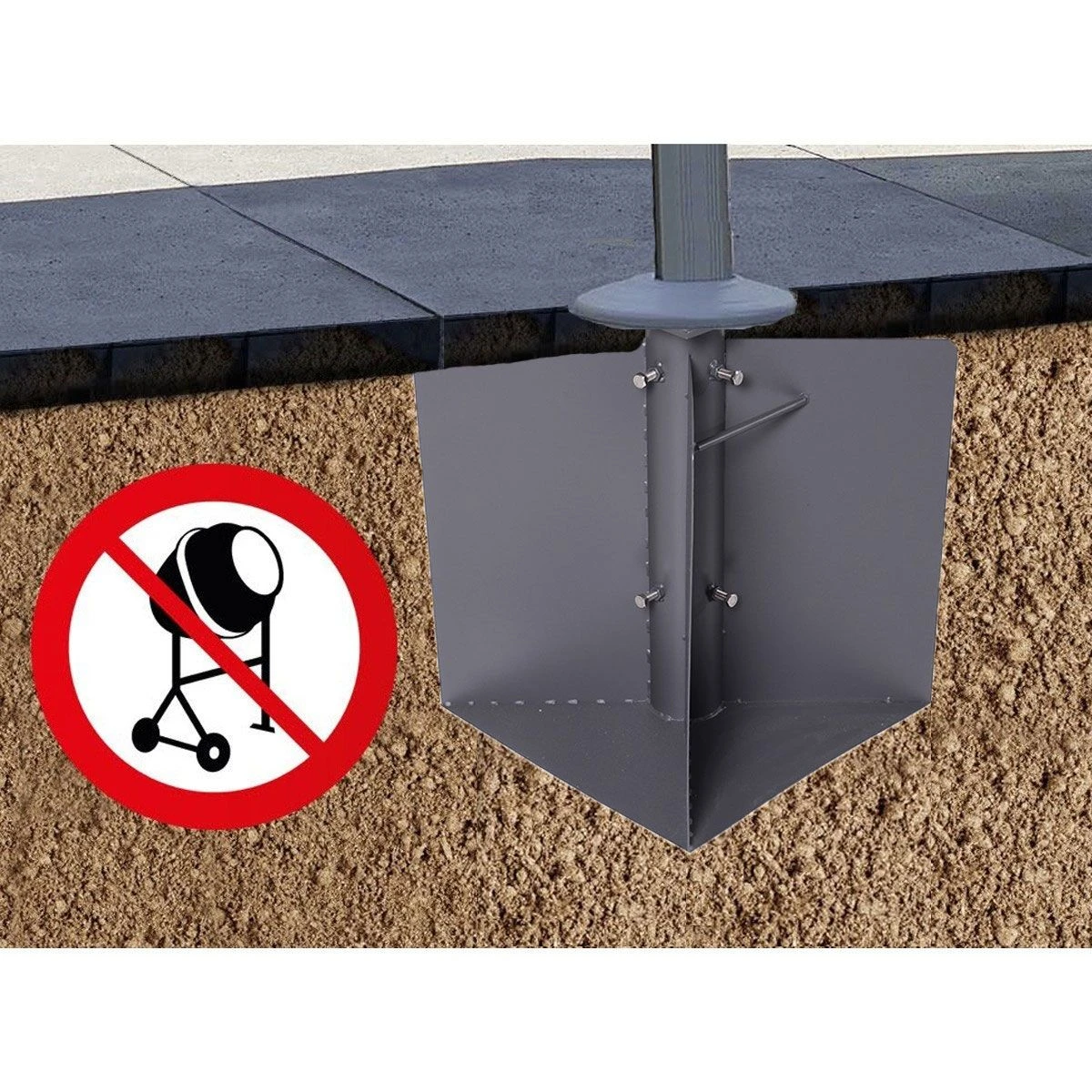 Garden Impressions Hawaii Parasol Grondanker 4 Garden Impressions Hawaii Parasol Grondanker - Afbeelding 4