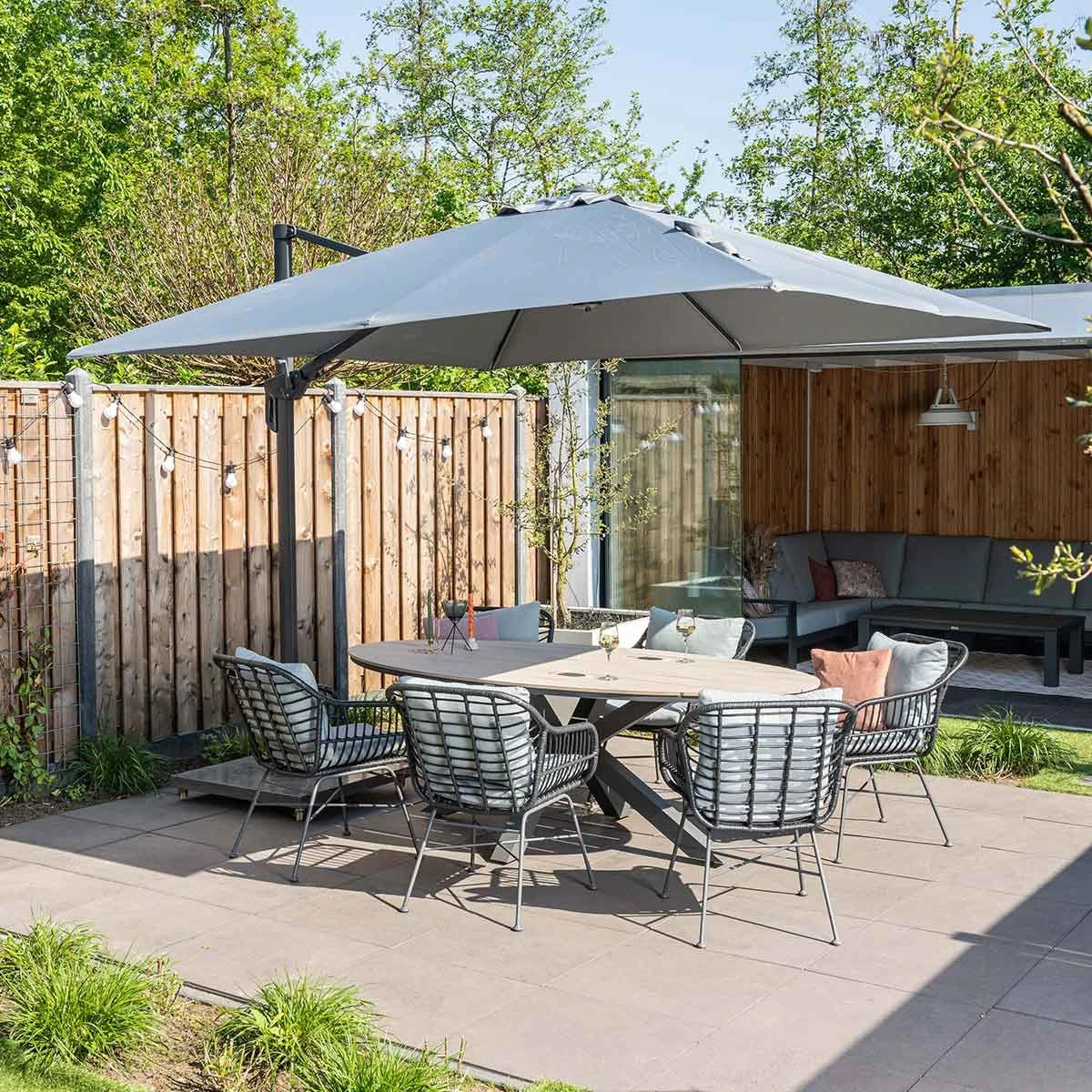 Garden Impressions Hawaii 300x300 - Carbon Black/ Sand 2 Garden Impressions Hawaii 300x300 - Carbon Black/ Sand - Afbeelding 2