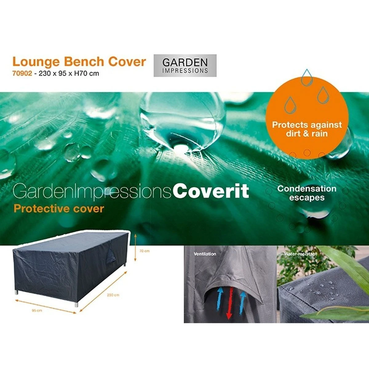 Garden Impressions Tennessee Loungebankhoes 4 Garden Impressions Tennessee Loungebankhoes - Afbeelding 4