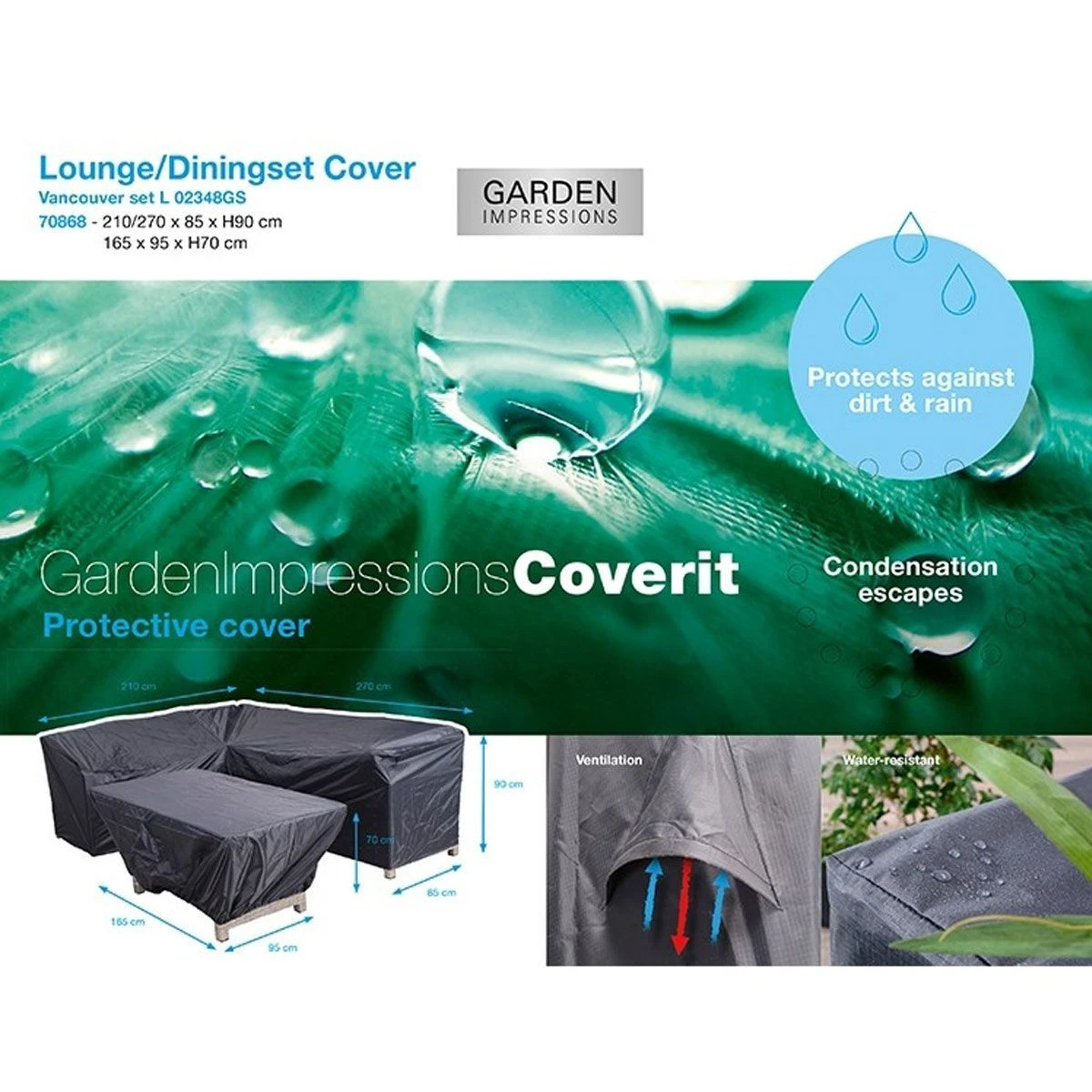 Garden Impressions Norma Lounge Dining Linker Beschermhoes 4 Garden Impressions Norma Lounge Dining Linker Beschermhoes - Afbeelding 4